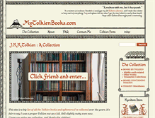 Tablet Screenshot of mytolkienbooks.com